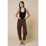 HIGH WAIST TAPERED PANTS