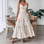 RESORT STRAPPY SLEEVELESS MIDI DRESS