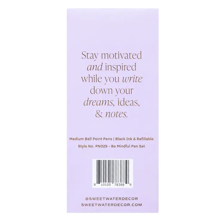 Be Mindful: Metal Pen Set