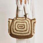ISLA BLACK NATURAL AND BROWN NATURAL BAG