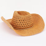 FAUX STRAW COWBOY HAT