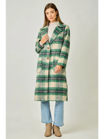 PLAID LONG COAT