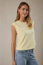 ROUND NECK SLEEVELESS TOP