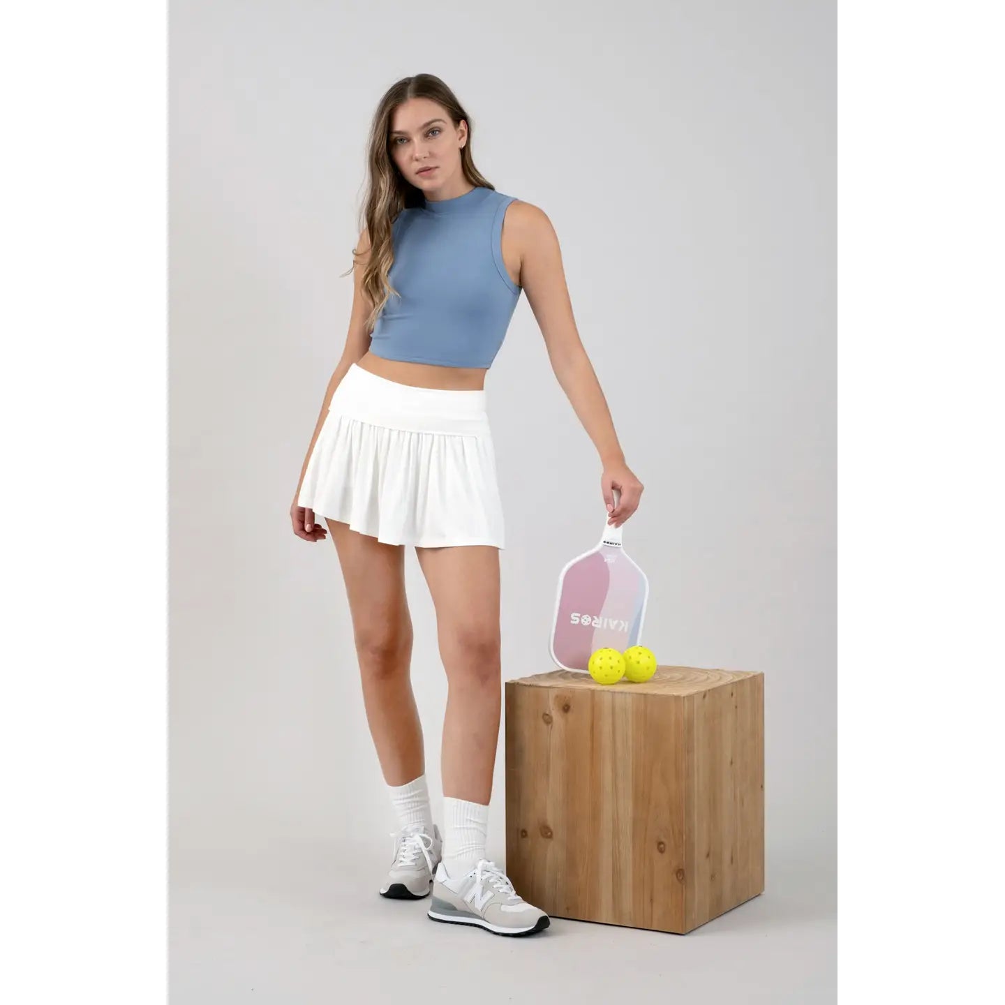 DENIM BLUE KNIT TOP