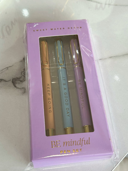 Be Mindful: Metal Pen Set
