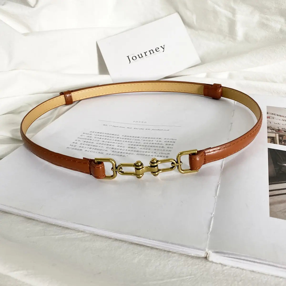 SLENDER BELTS, VINTAGE, AND DOUBLE BUCKLE