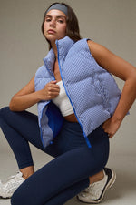 GINGHAM PUFFER VEST