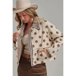 POLKA DOT CANVAS JACKET
