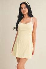 DOUBLE LAYERED DRESS LEMON
