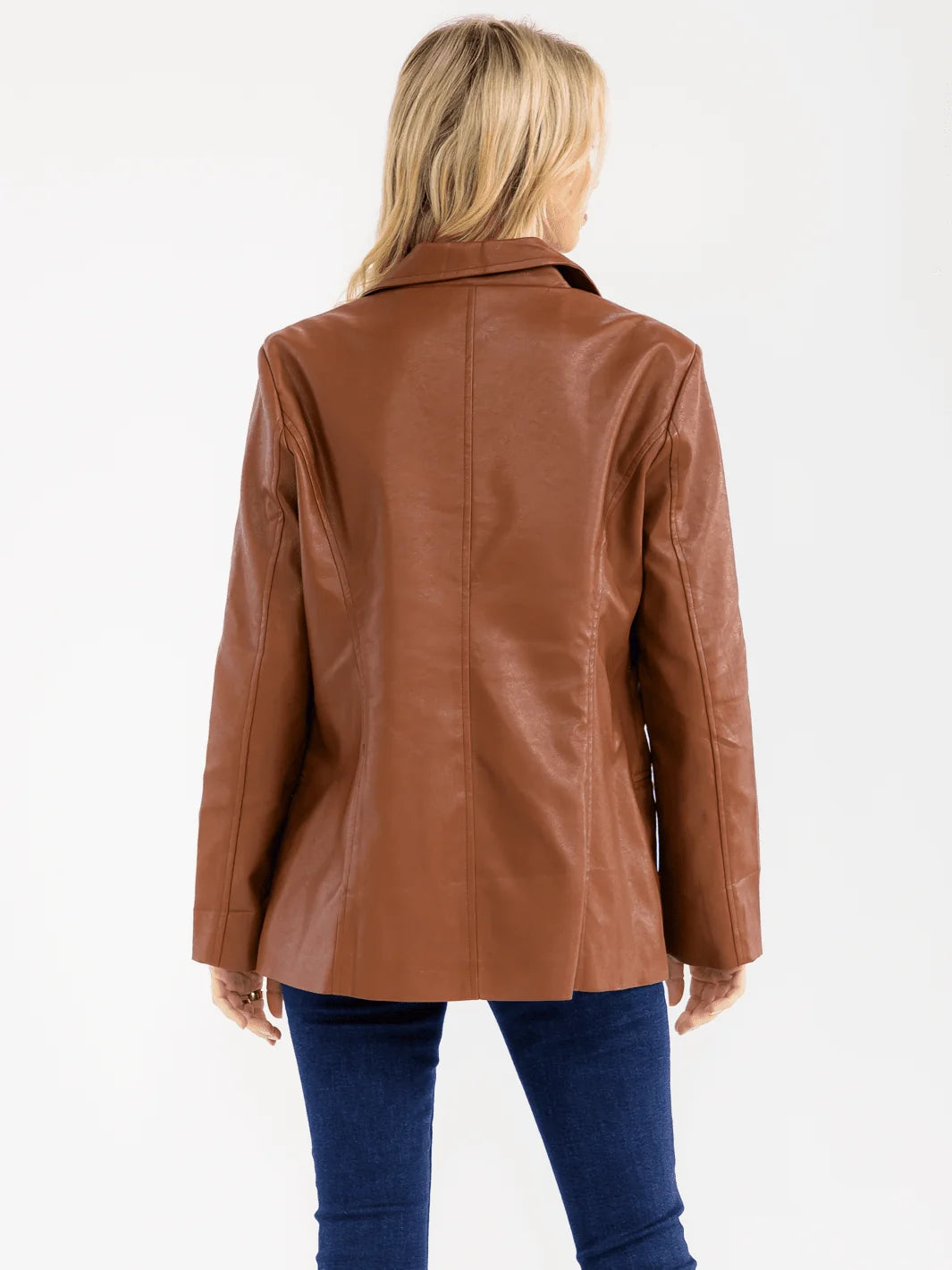 WOMEN'S FAUX LEATHER JACKET