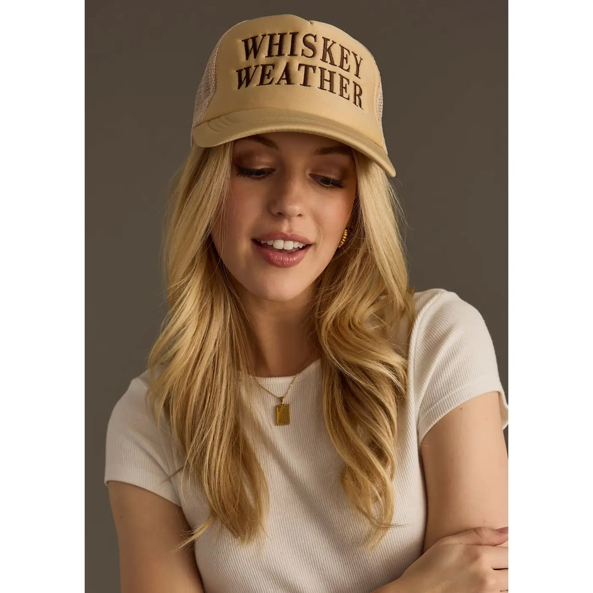 WHISKEY WEATHER TRUCKER HAT