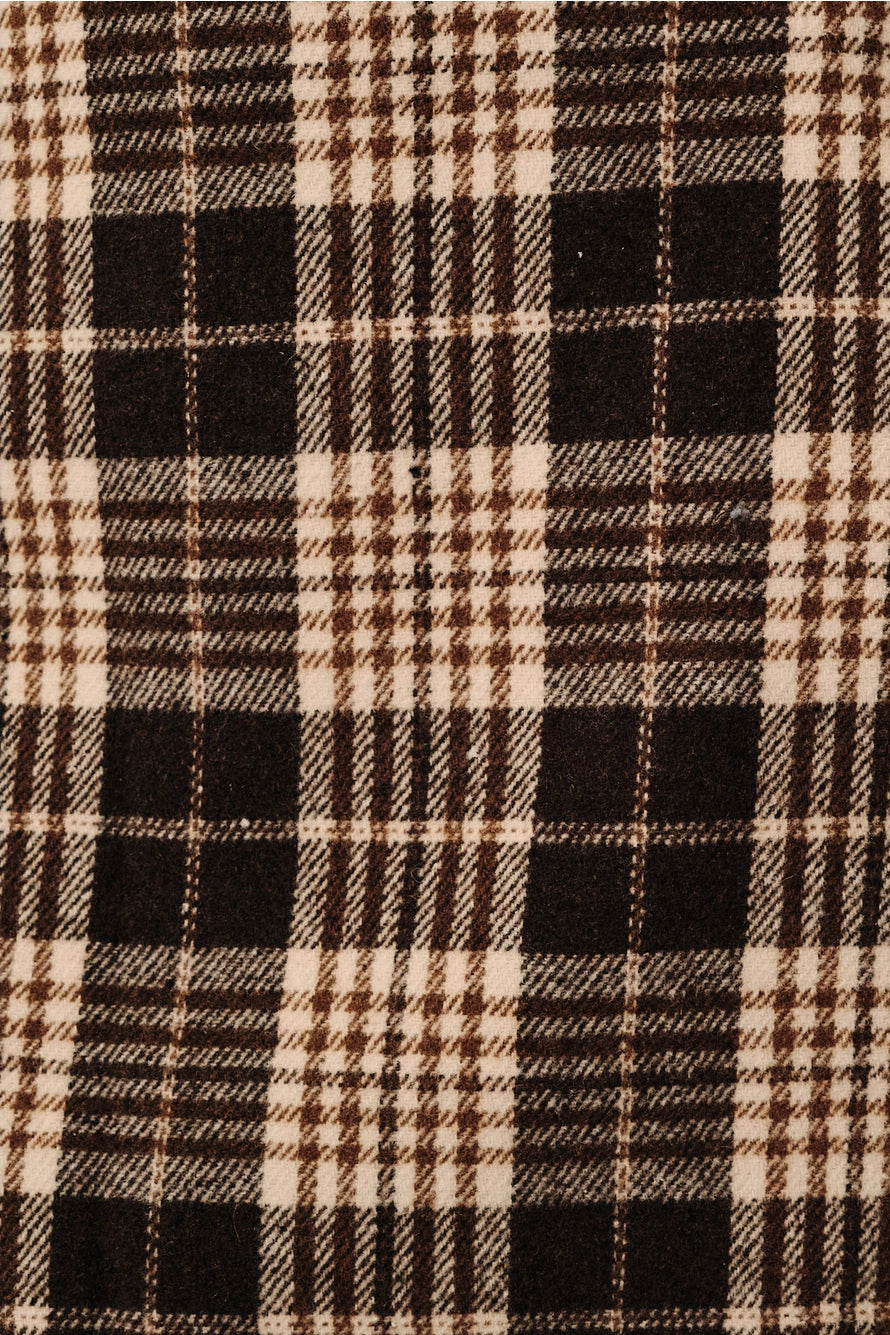 HIGH WAISTD MINI PLAID SKIRT