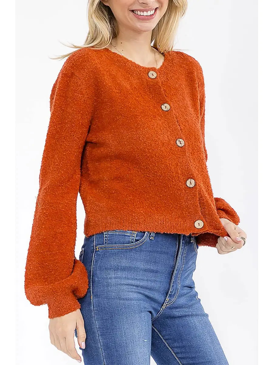 LONG SLEEVE CARDIGAN & CROP TANK TOP 2 PC. SET