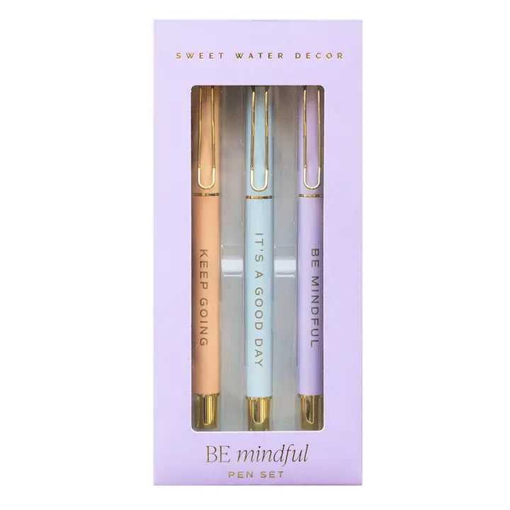 Be Mindful: Metal Pen Set