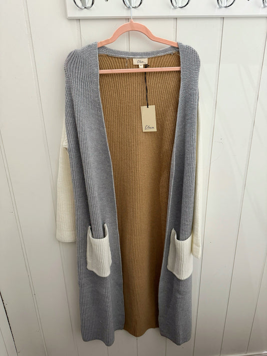 Color Block Cardigan