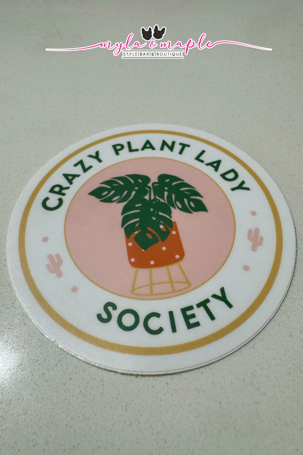 Crazy Plant Lady Society Sticker