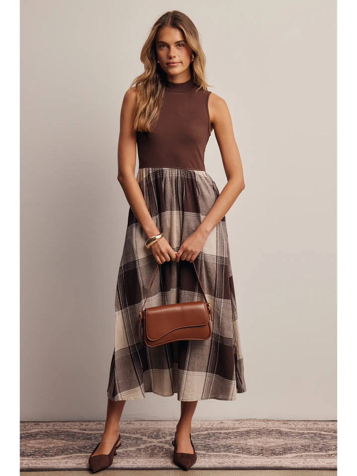 MOCK NECK TOP DRESS