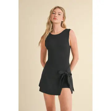 WRAP TIE FRONT DRESS