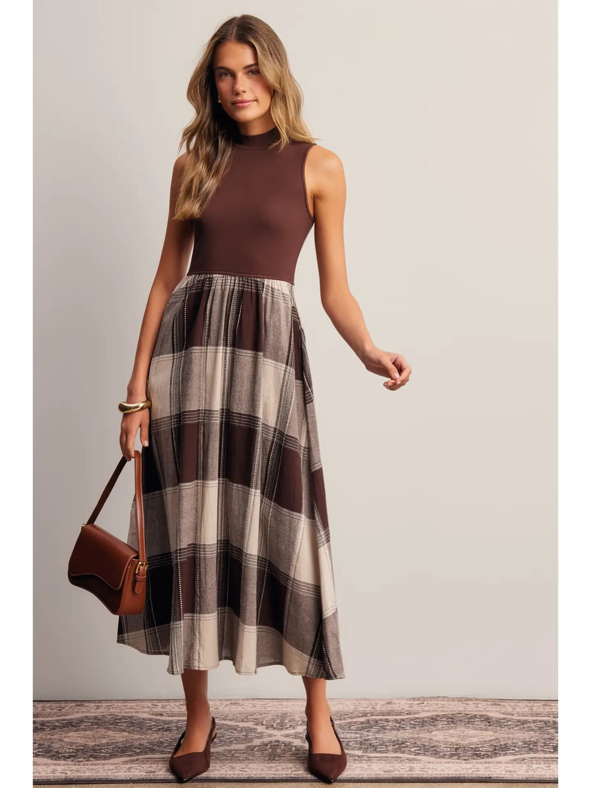 MOCK NECK TOP DRESS