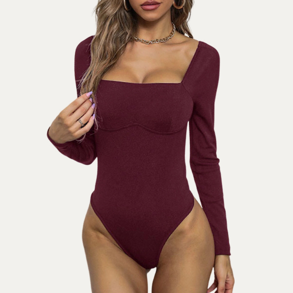SQUARE NECK BODYSUIT